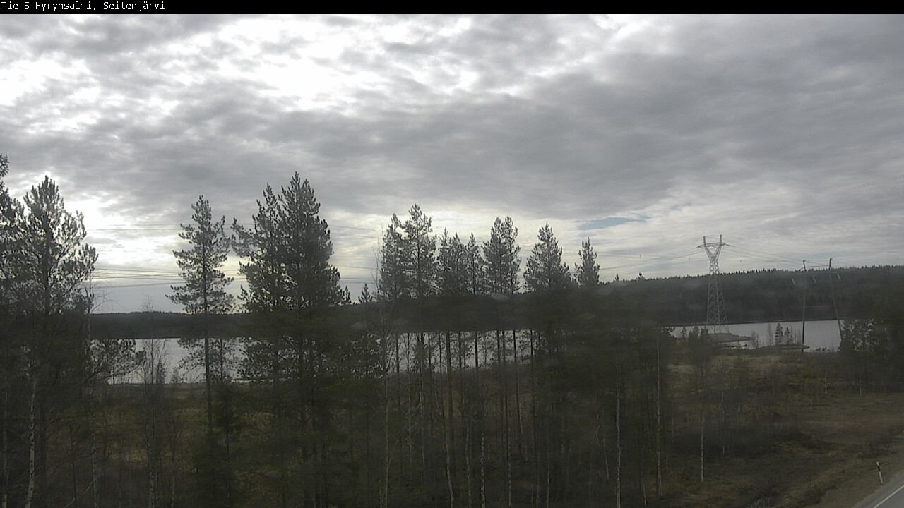 Weather Camera Image Road 5 Hyrynsalmi, Seitenjärvi, Hyrynsalmi, Kainuu