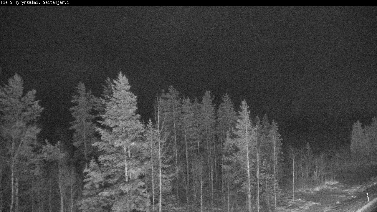 Weather Camera Image Väg 5 Hyrynsalmi, Seitenjärvi, Hyrynsalmi, Kainuu