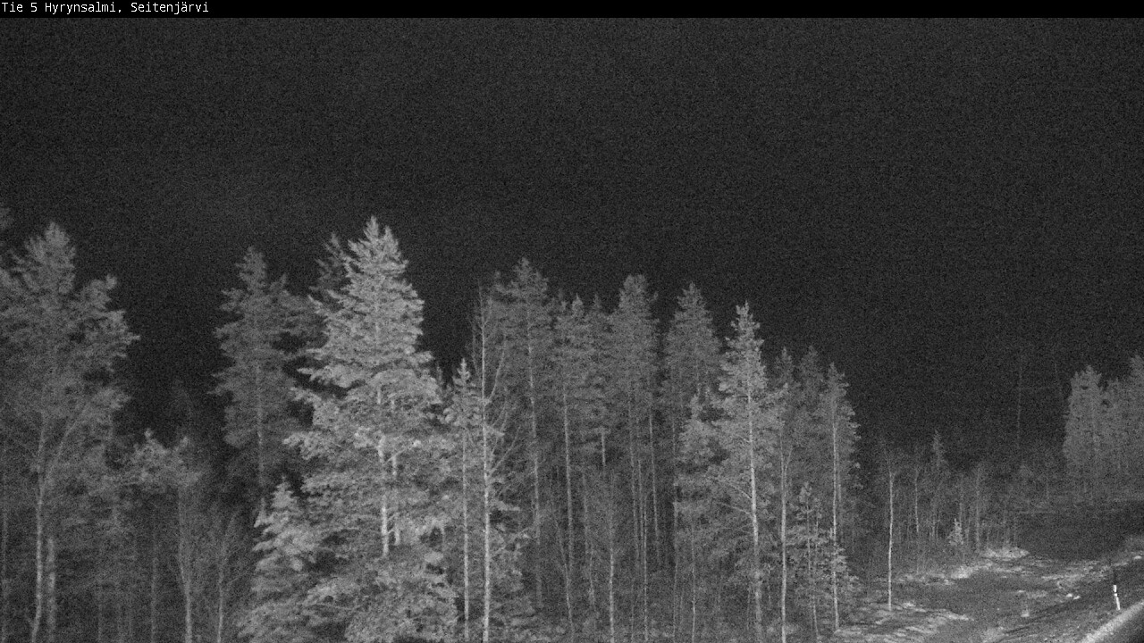Weather Camera Image Väg 5 Hyrynsalmi, Seitenjärvi, Hyrynsalmi, Kainuu