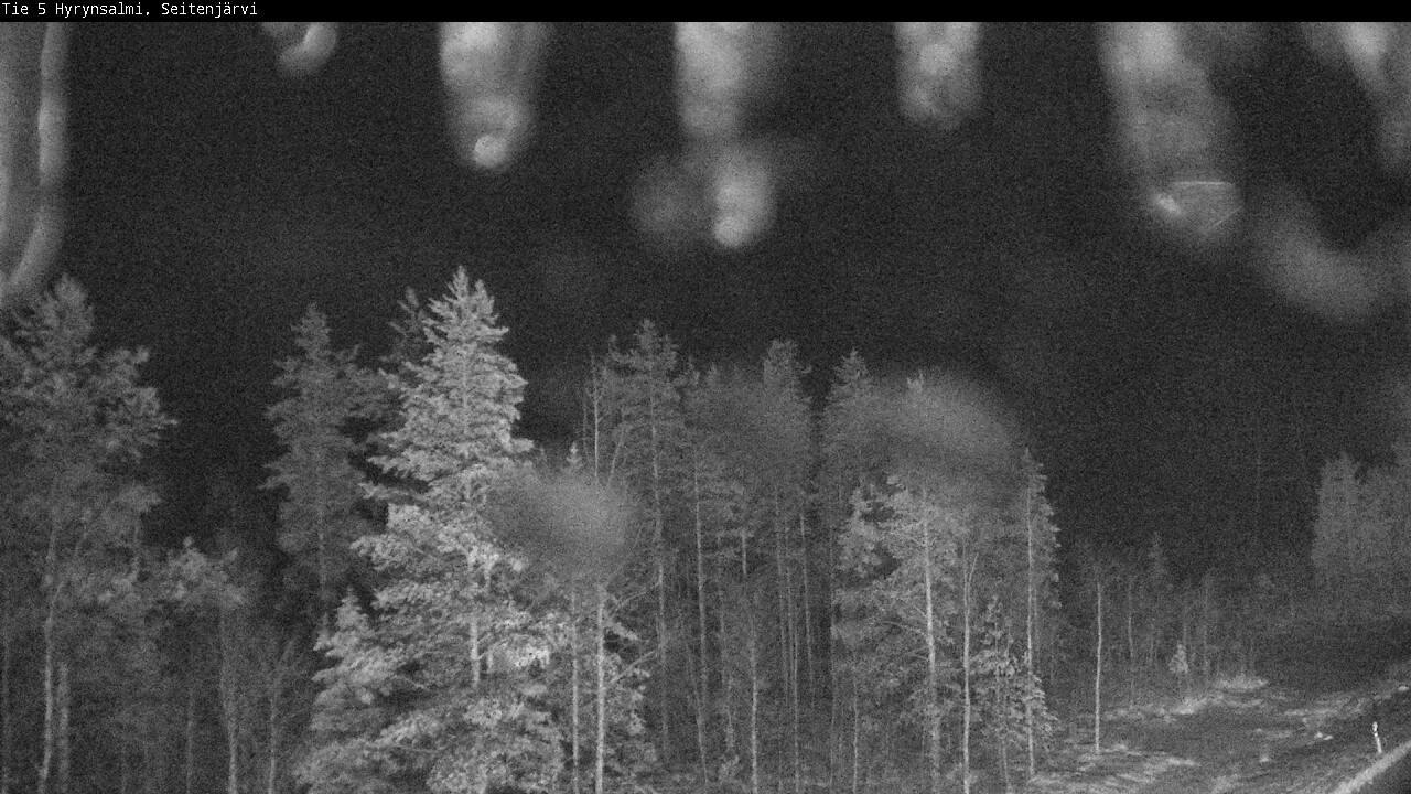 Weather Camera Image Väg 5 Hyrynsalmi, Seitenjärvi, Hyrynsalmi, Kainuu