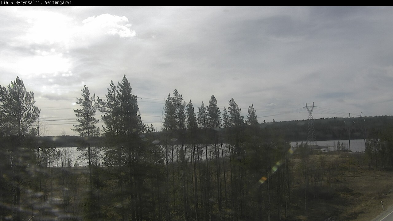 Weather Camera Image Väg 5 Hyrynsalmi, Seitenjärvi, Hyrynsalmi, Kainuu