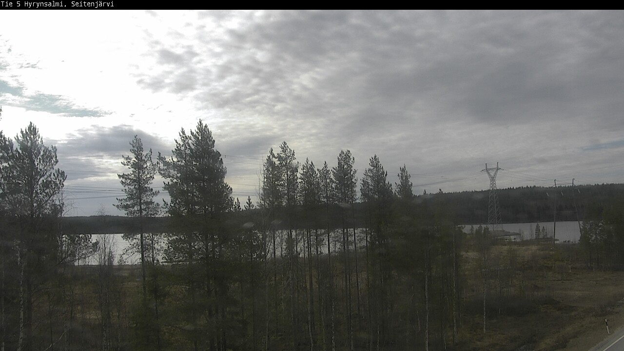 Weather Camera Image Road 5 Hyrynsalmi, Seitenjärvi, Hyrynsalmi, Kainuu
