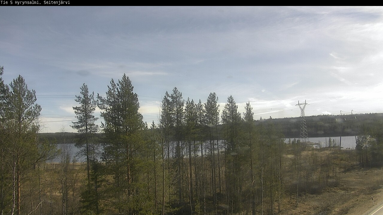 Weather Camera Image Väg 5 Hyrynsalmi, Seitenjärvi, Hyrynsalmi, Kainuu