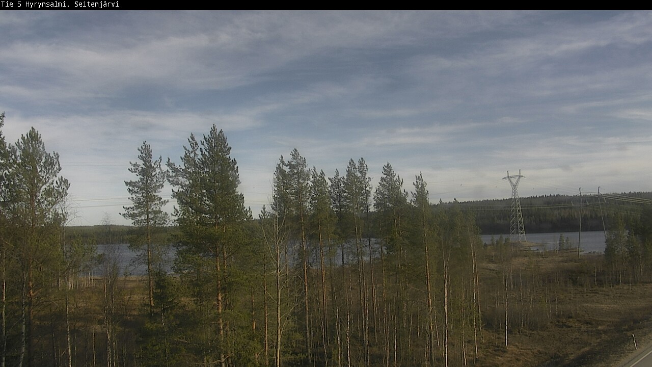 Weather Camera Image Väg 5 Hyrynsalmi, Seitenjärvi, Hyrynsalmi, Kainuu
