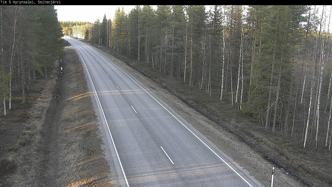 Weather Camera Image Väg 5 Hyrynsalmi, Seitenjärvi, Hyrynsalmi, Kainuu
