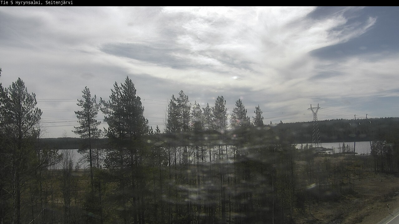 Weather Camera Image Väg 5 Hyrynsalmi, Seitenjärvi, Hyrynsalmi, Kainuu
