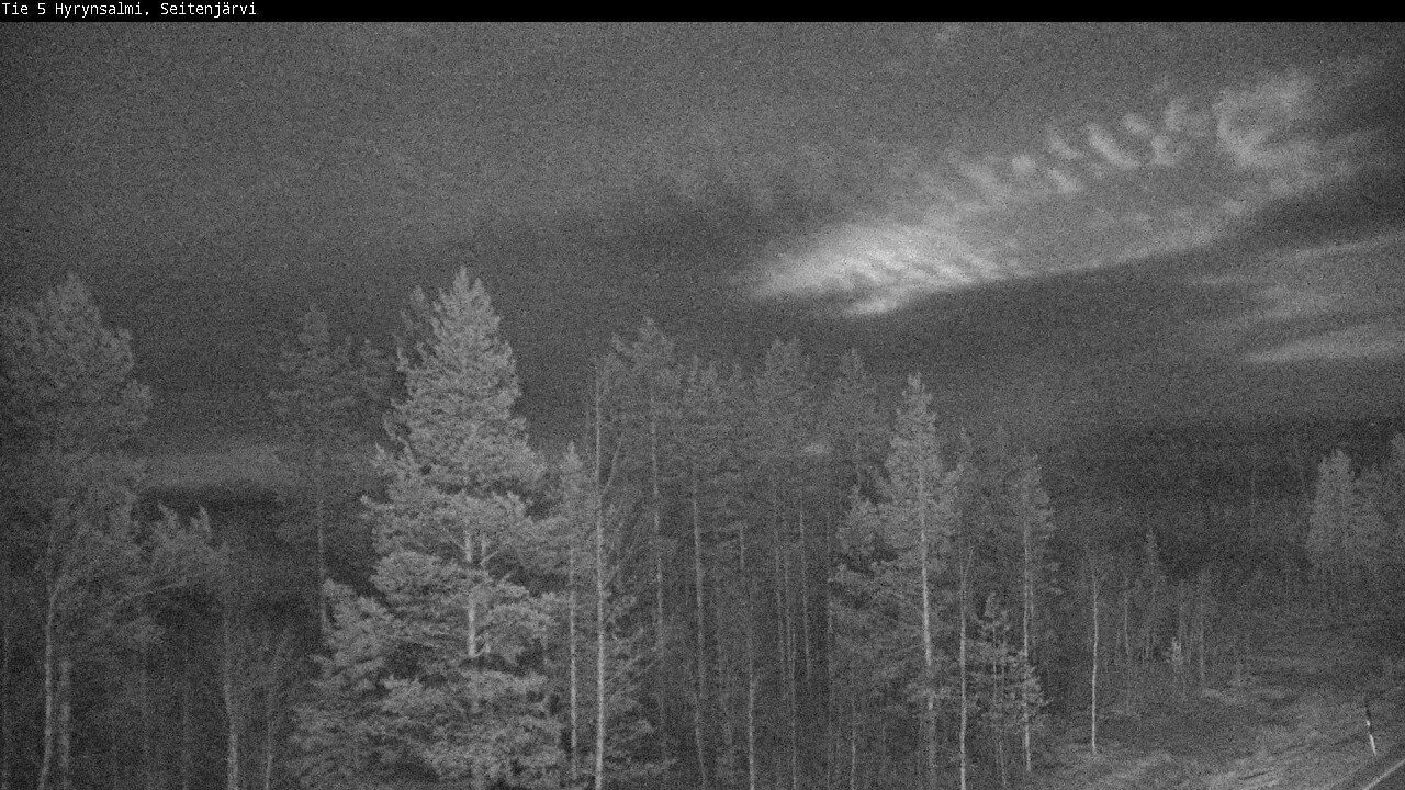 Weather Camera Image Väg 5 Hyrynsalmi, Seitenjärvi, Hyrynsalmi, Kainuu