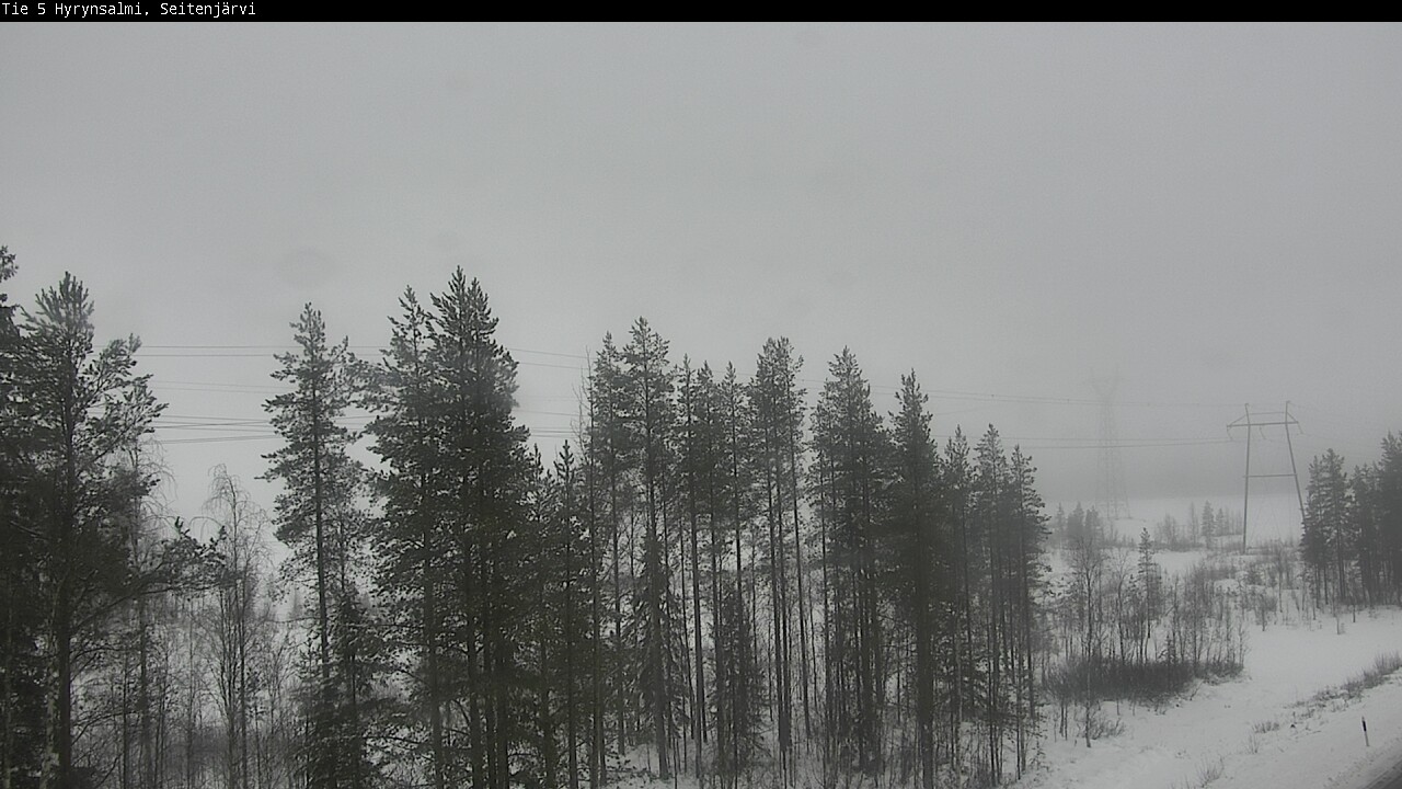 Weather Camera Image Väg 5 Hyrynsalmi, Seitenjärvi, Hyrynsalmi, Kainuu