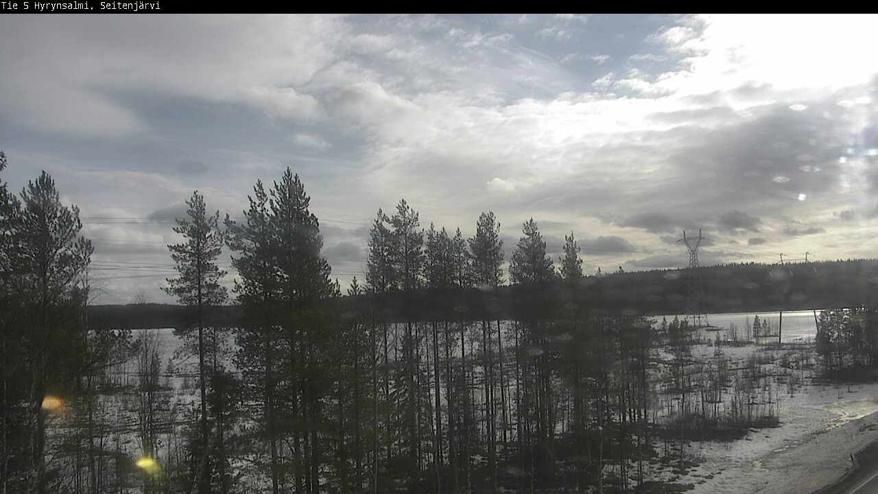 Weather Camera Image Road 5 Hyrynsalmi, Seitenjärvi, Hyrynsalmi, Kainuu