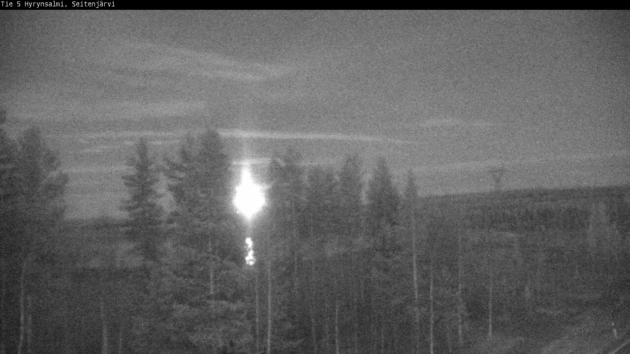 Weather Camera Image Väg 5 Hyrynsalmi, Seitenjärvi, Hyrynsalmi, Kainuu