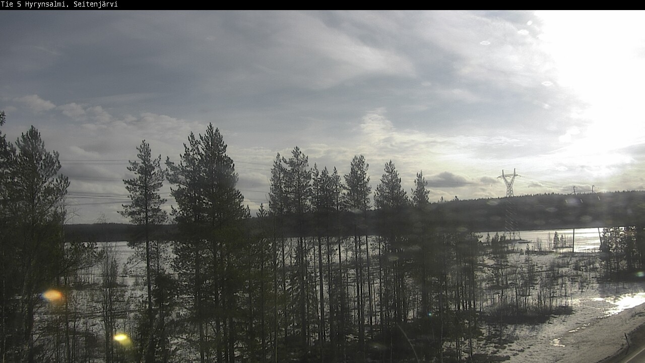 Weather Camera Image Road 5 Hyrynsalmi, Seitenjärvi, Hyrynsalmi, Kainuu
