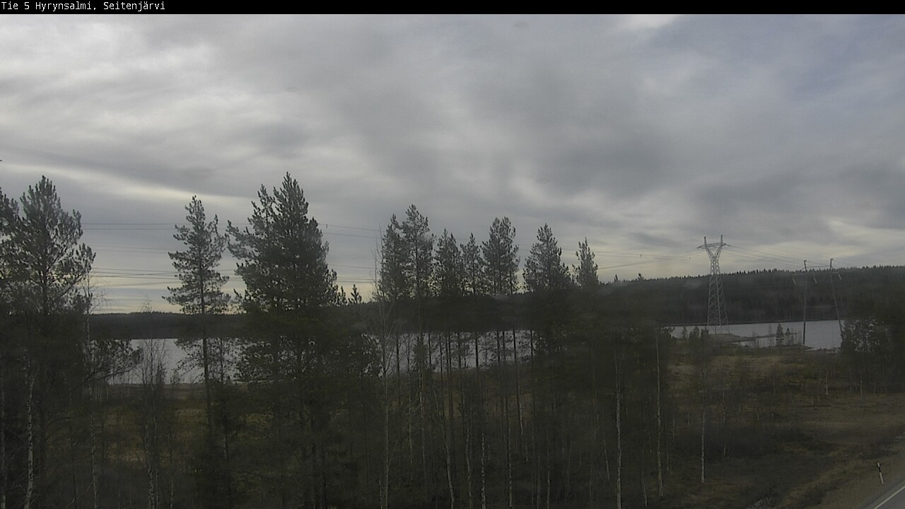 Weather Camera Image Väg 5 Hyrynsalmi, Seitenjärvi, Hyrynsalmi, Kainuu