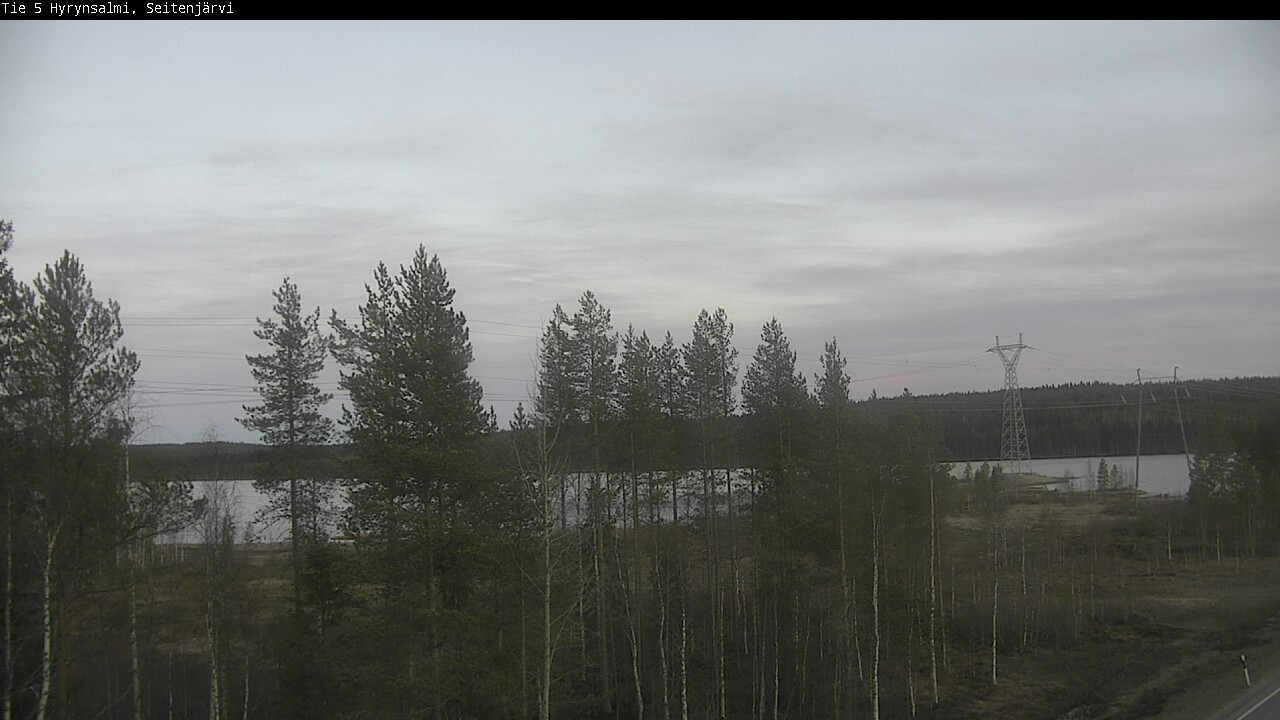 Weather Camera Image Väg 5 Hyrynsalmi, Seitenjärvi, Hyrynsalmi, Kainuu