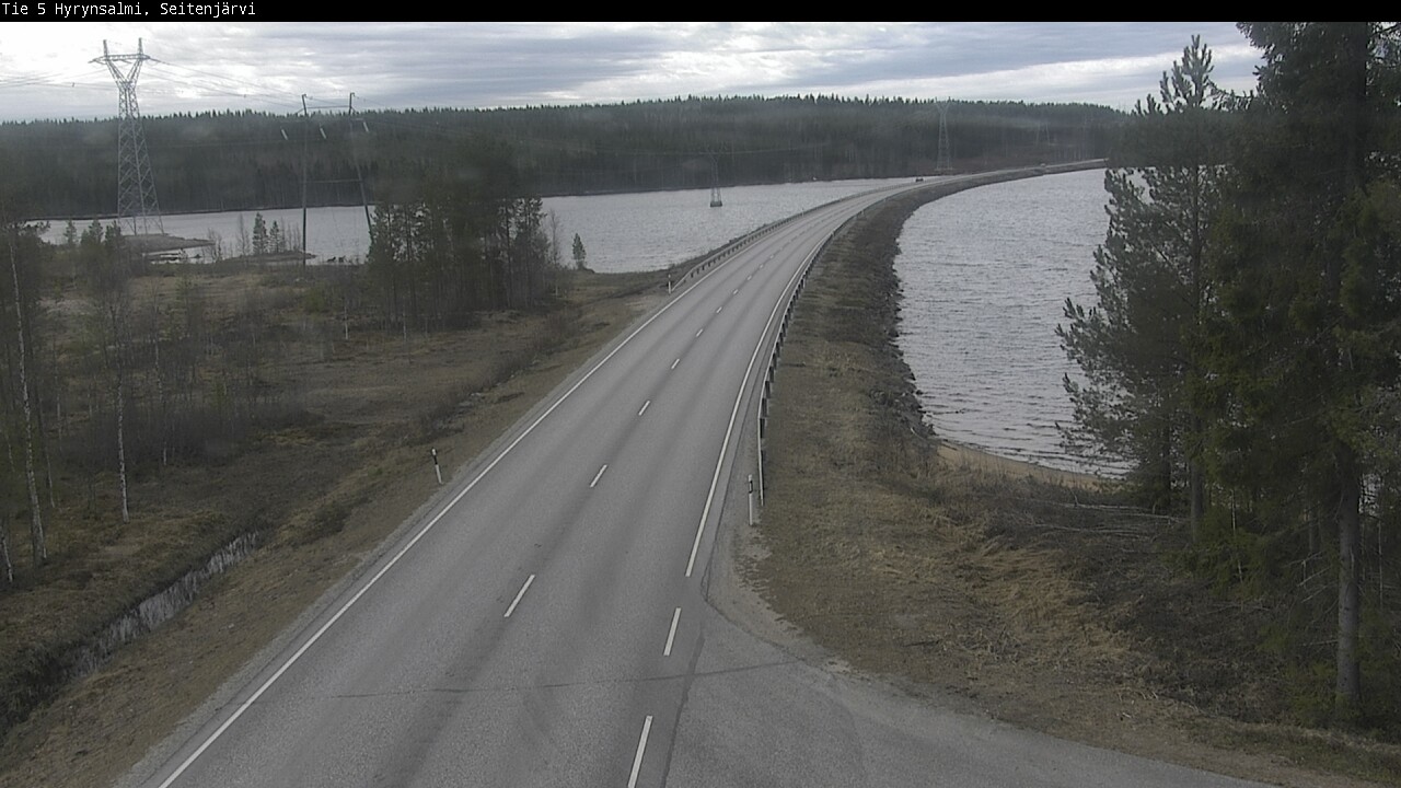 Weather Camera Image Road 5 Hyrynsalmi, Seitenjärvi, Hyrynsalmi, Kainuu