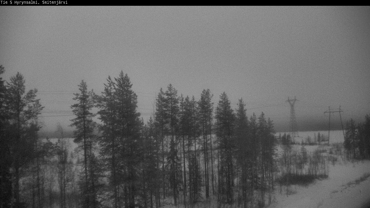 Weather Camera Image Väg 5 Hyrynsalmi, Seitenjärvi, Hyrynsalmi, Kainuu