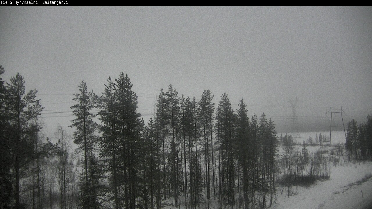 Weather Camera Image Väg 5 Hyrynsalmi, Seitenjärvi, Hyrynsalmi, Kainuu
