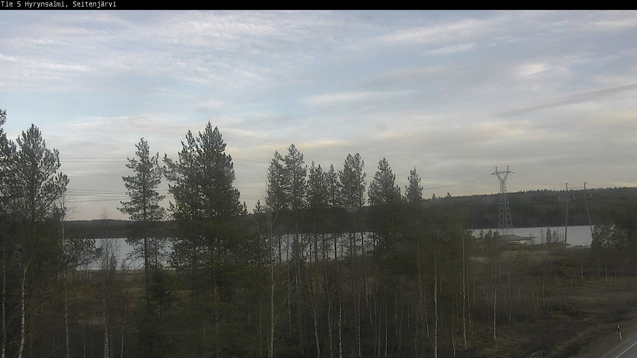 Weather Camera Image Väg 5 Hyrynsalmi, Seitenjärvi, Hyrynsalmi, Kainuu
