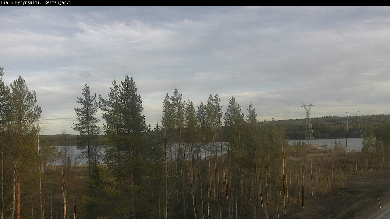 Weather Camera Image Väg 5 Hyrynsalmi, Seitenjärvi, Hyrynsalmi, Kainuu