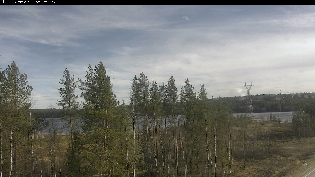 Weather Camera Image Väg 5 Hyrynsalmi, Seitenjärvi, Hyrynsalmi, Kainuu