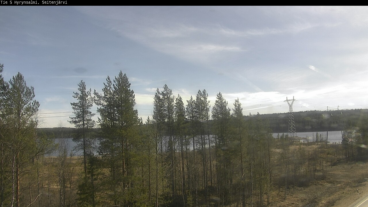 Weather Camera Image Väg 5 Hyrynsalmi, Seitenjärvi, Hyrynsalmi, Kainuu