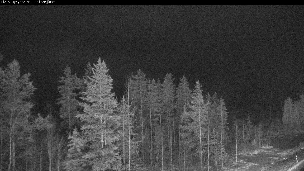 Weather Camera Image Väg 5 Hyrynsalmi, Seitenjärvi, Hyrynsalmi, Kainuu