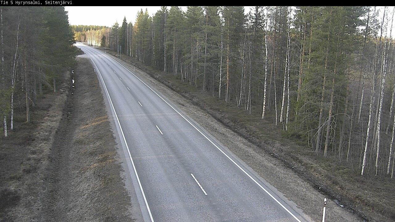 Weather Camera Image Väg 5 Hyrynsalmi, Seitenjärvi, Hyrynsalmi, Kainuu