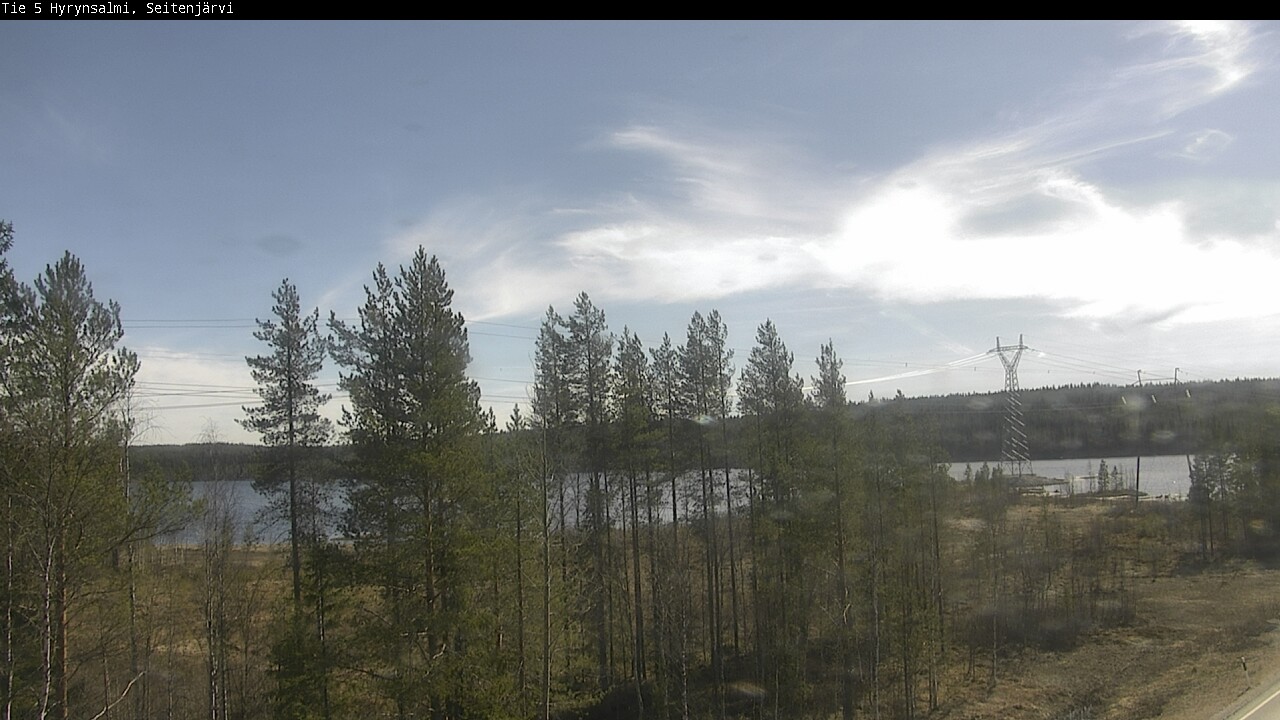 Weather Camera Image Väg 5 Hyrynsalmi, Seitenjärvi, Hyrynsalmi, Kainuu