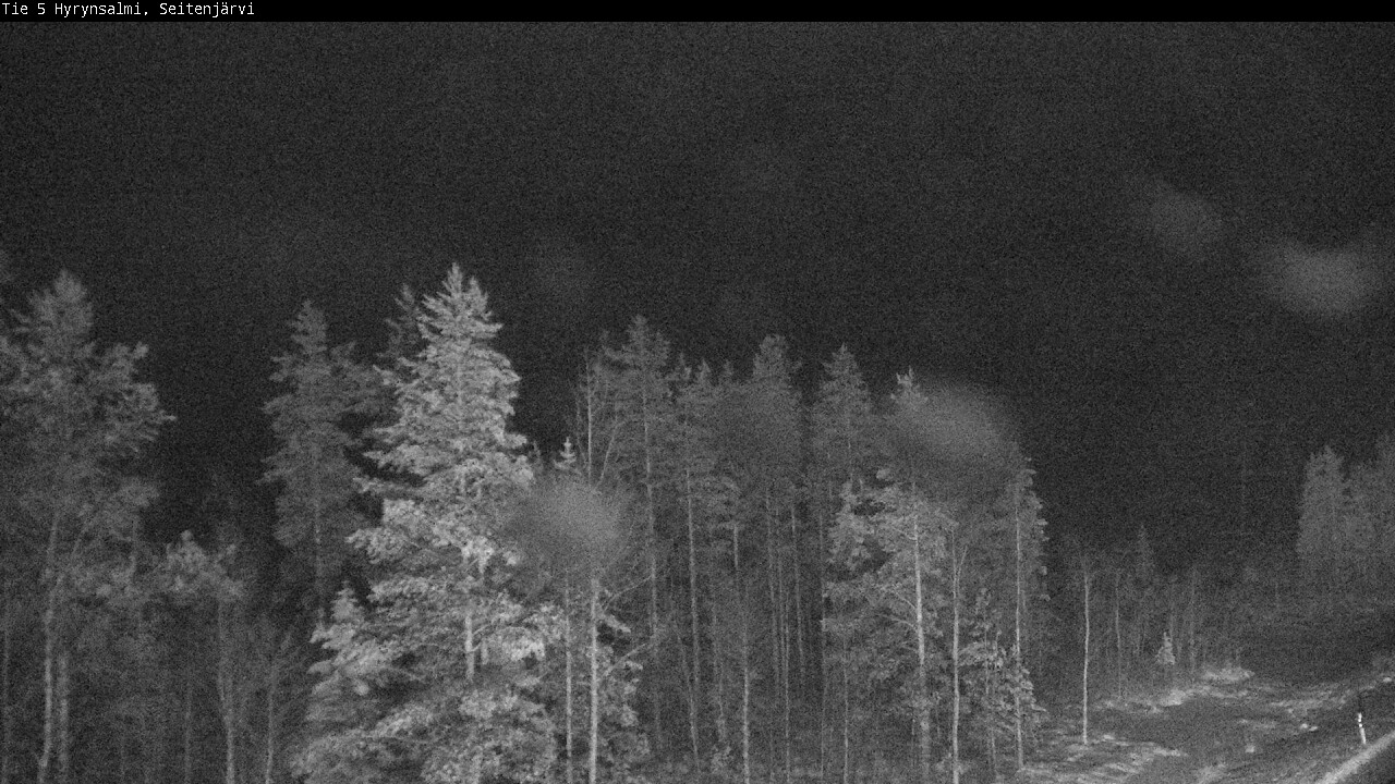 Weather Camera Image Väg 5 Hyrynsalmi, Seitenjärvi, Hyrynsalmi, Kainuu