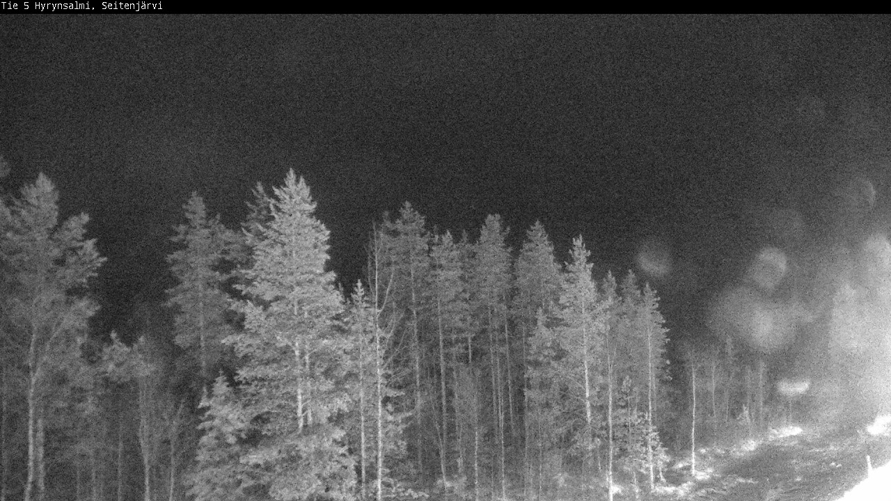 Weather Camera Image Väg 5 Hyrynsalmi, Seitenjärvi, Hyrynsalmi, Kainuu