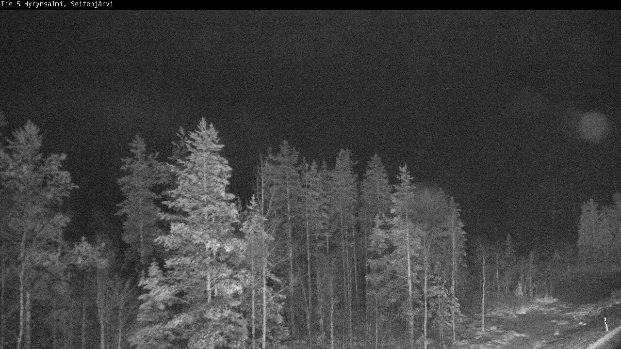 Weather Camera Image Väg 5 Hyrynsalmi, Seitenjärvi, Hyrynsalmi, Kainuu