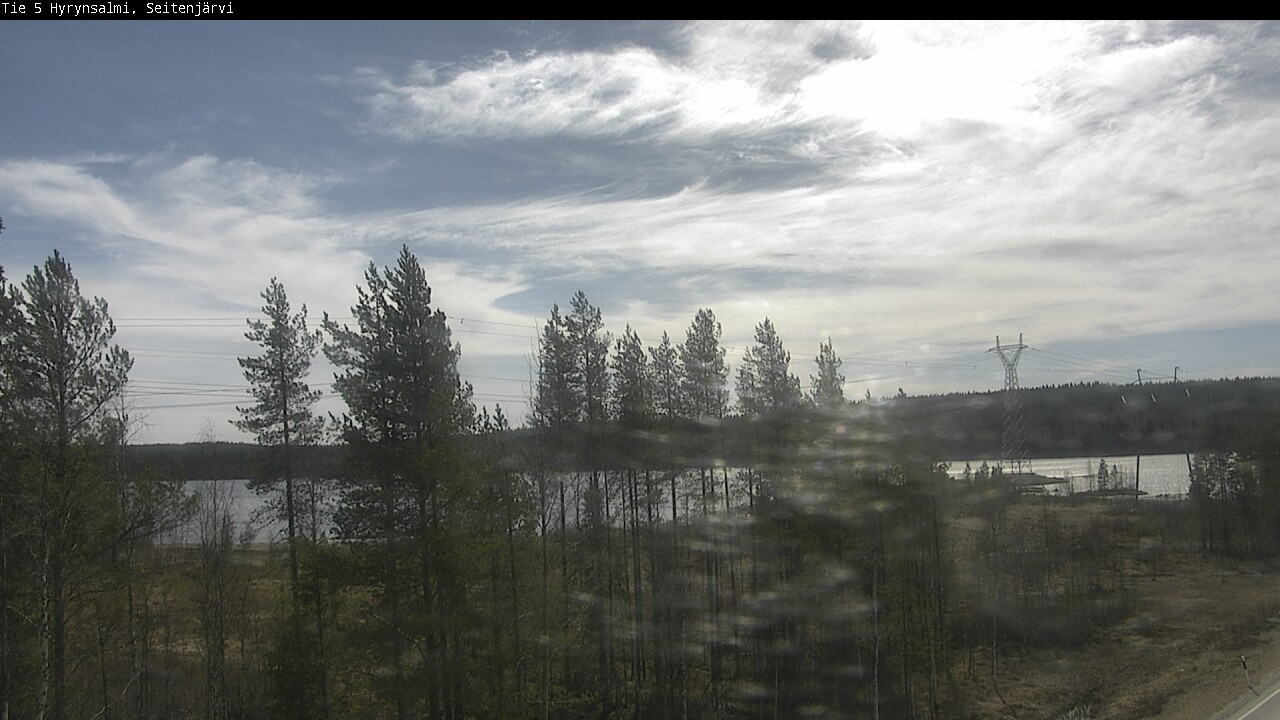 Weather Camera Image Väg 5 Hyrynsalmi, Seitenjärvi, Hyrynsalmi, Kainuu