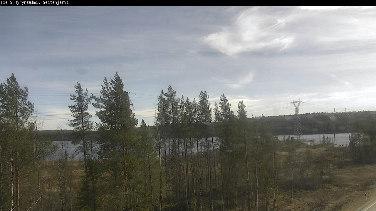 Weather Camera Image Väg 5 Hyrynsalmi, Seitenjärvi, Hyrynsalmi, Kainuu