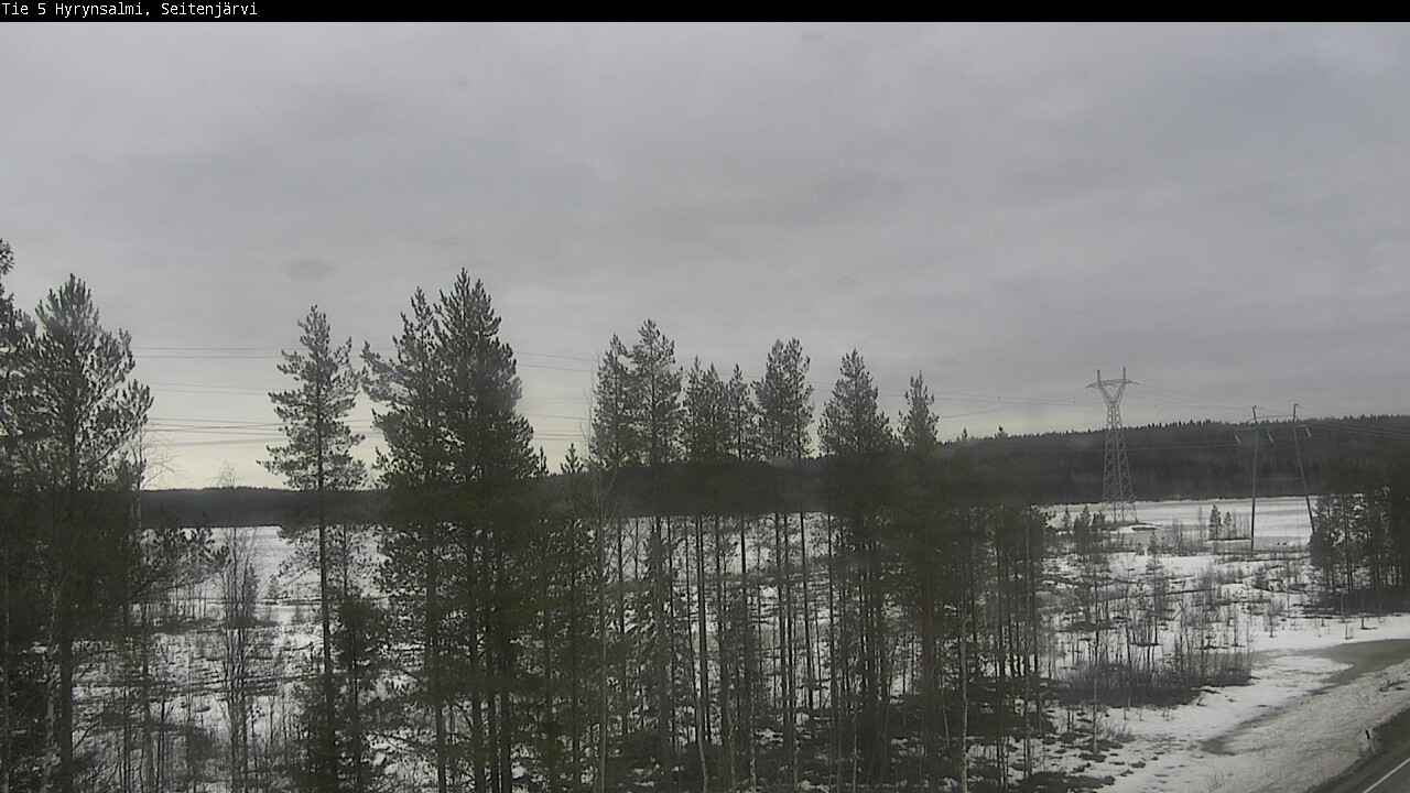 Weather Camera Image Road 5 Hyrynsalmi, Seitenjärvi, Hyrynsalmi, Kainuu