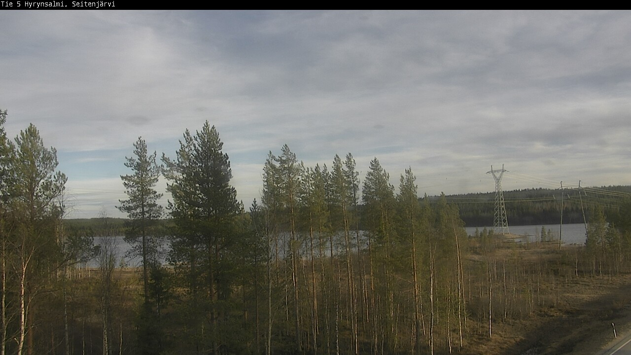 Weather Camera Image Väg 5 Hyrynsalmi, Seitenjärvi, Hyrynsalmi, Kainuu