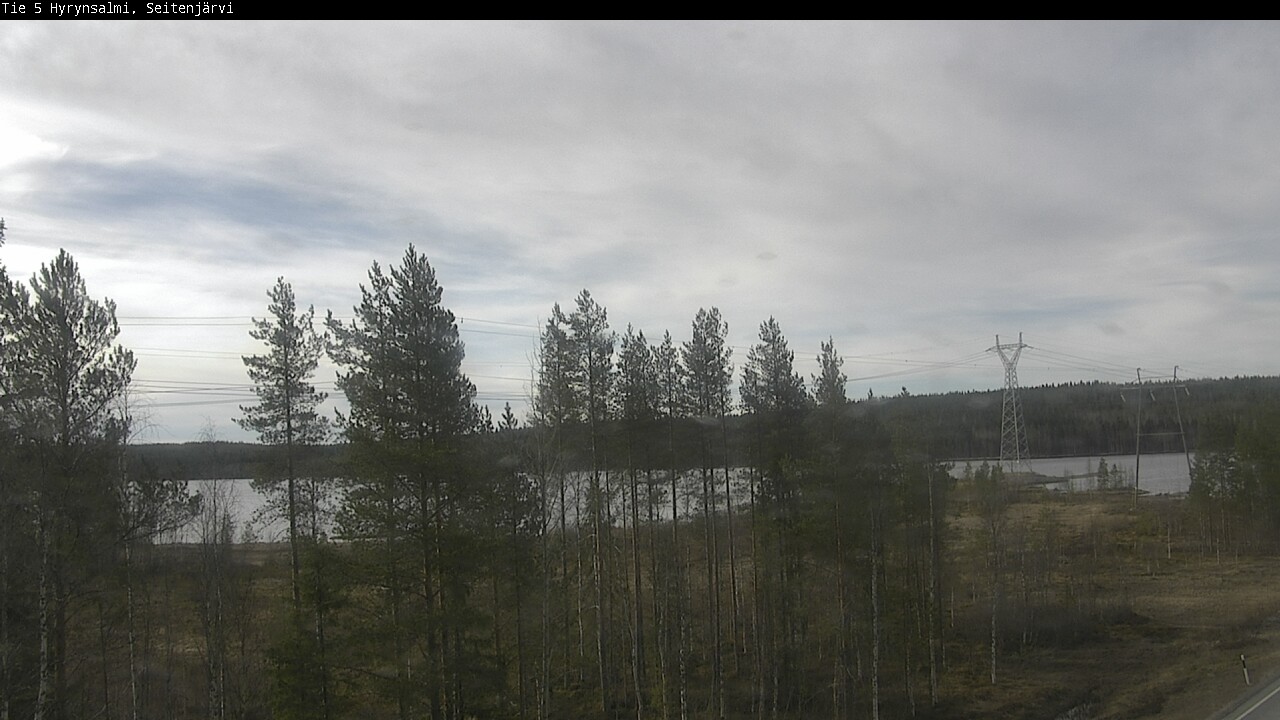 Weather Camera Image Väg 5 Hyrynsalmi, Seitenjärvi, Hyrynsalmi, Kainuu