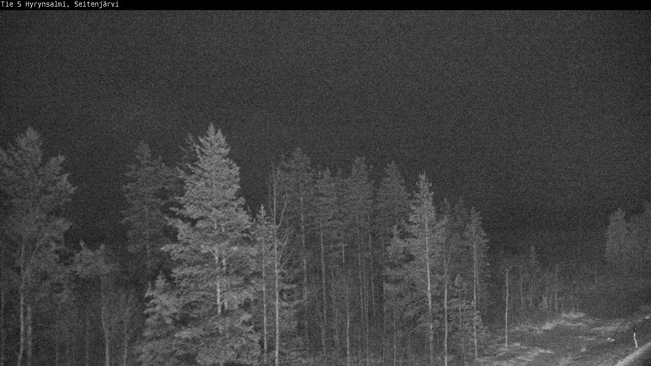 Weather Camera Image Väg 5 Hyrynsalmi, Seitenjärvi, Hyrynsalmi, Kainuu