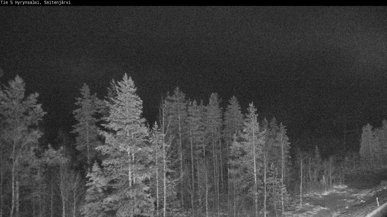Weather Camera Image Väg 5 Hyrynsalmi, Seitenjärvi, Hyrynsalmi, Kainuu