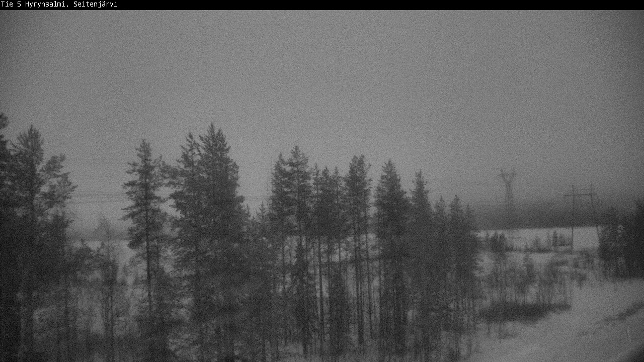 Weather Camera Image Väg 5 Hyrynsalmi, Seitenjärvi, Hyrynsalmi, Kainuu