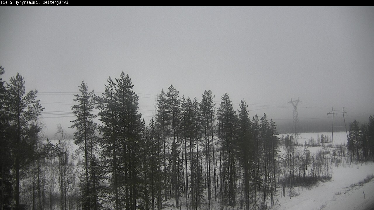 Weather Camera Image Väg 5 Hyrynsalmi, Seitenjärvi, Hyrynsalmi, Kainuu