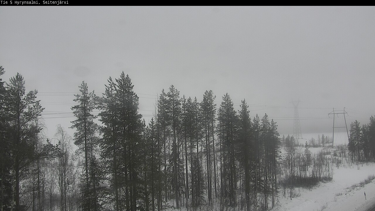Weather Camera Image Väg 5 Hyrynsalmi, Seitenjärvi, Hyrynsalmi, Kainuu