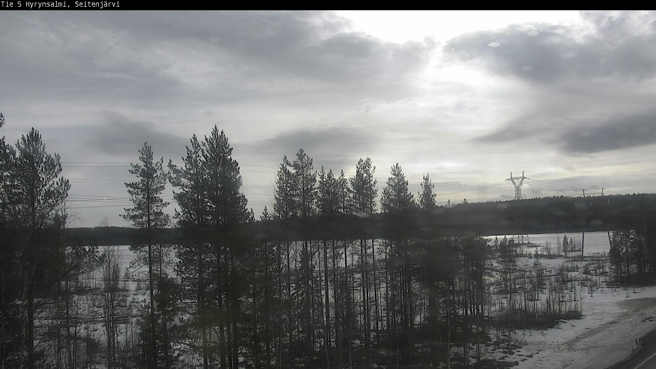 Weather Camera Image Road 5 Hyrynsalmi, Seitenjärvi, Hyrynsalmi, Kainuu