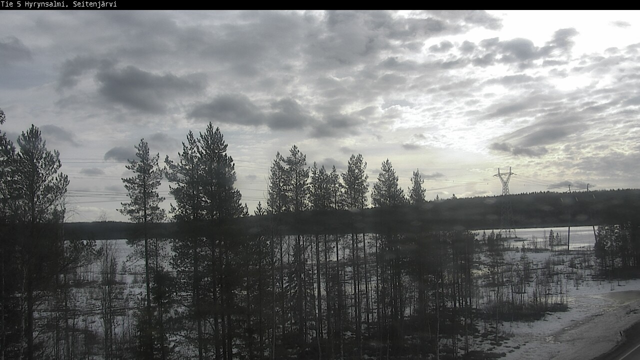 Weather Camera Image Road 5 Hyrynsalmi, Seitenjärvi, Hyrynsalmi, Kainuu