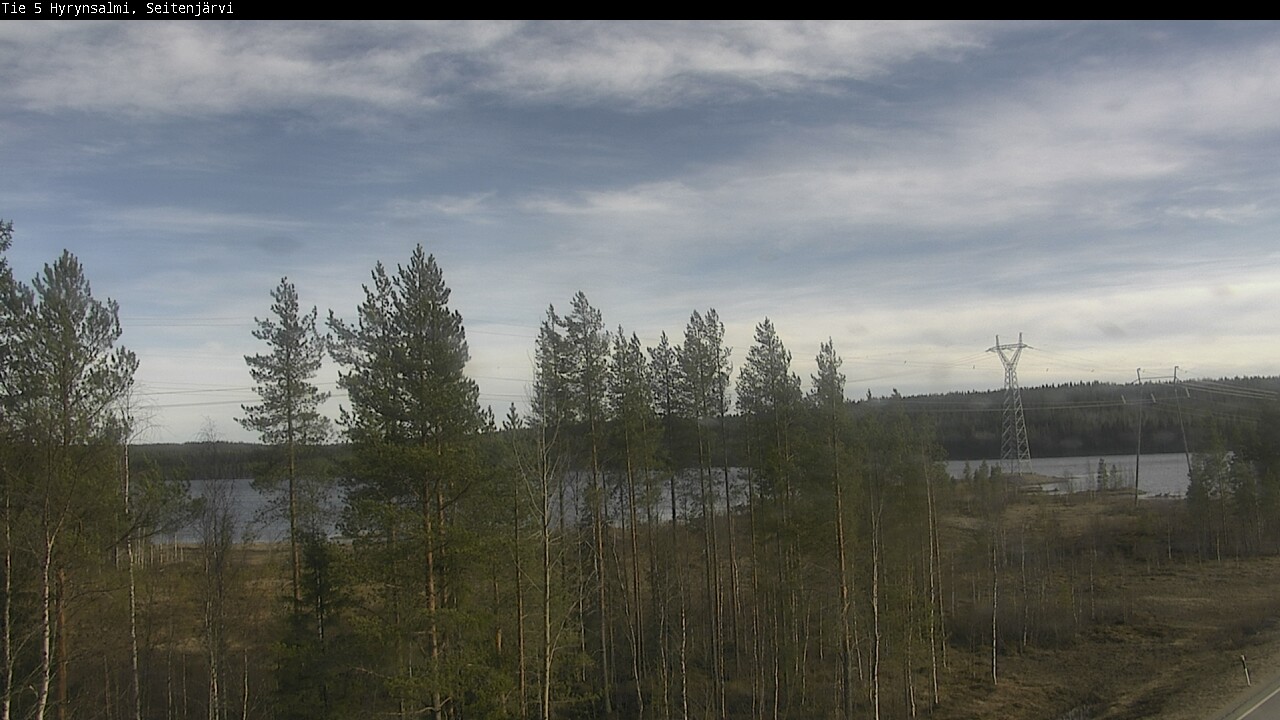 Weather Camera Image Väg 5 Hyrynsalmi, Seitenjärvi, Hyrynsalmi, Kainuu