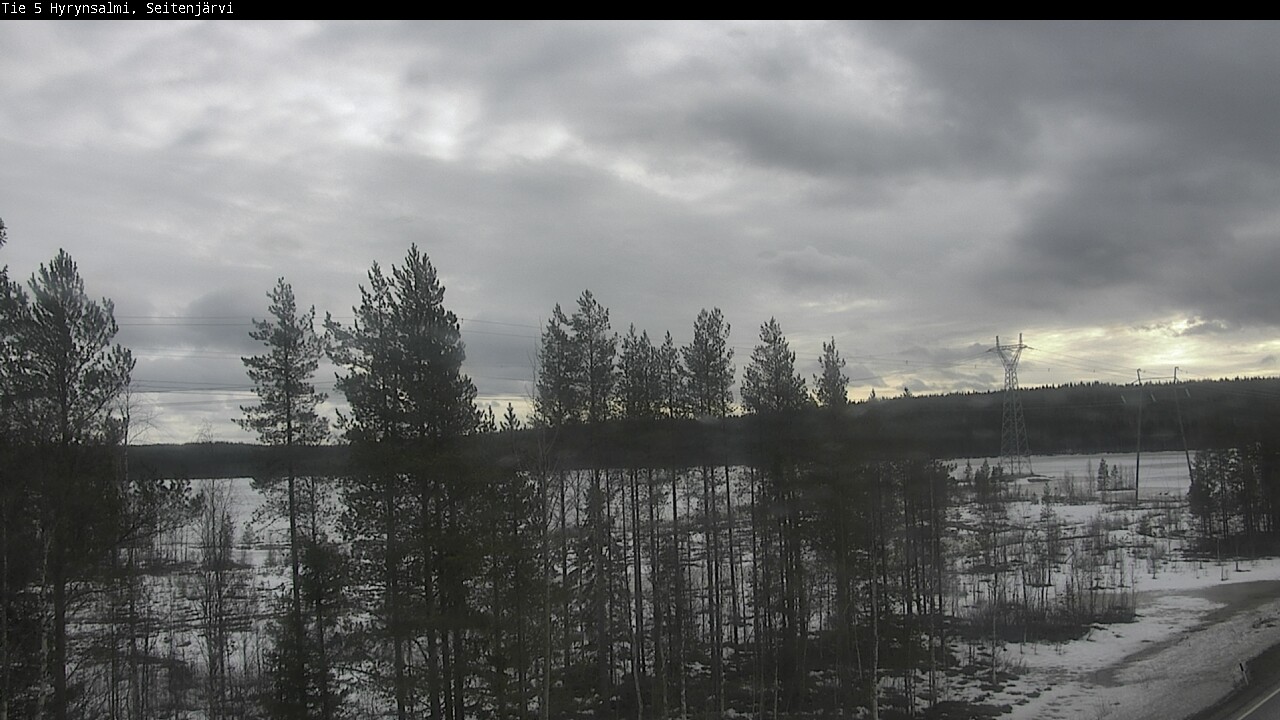 Weather Camera Image Road 5 Hyrynsalmi, Seitenjärvi, Hyrynsalmi, Kainuu