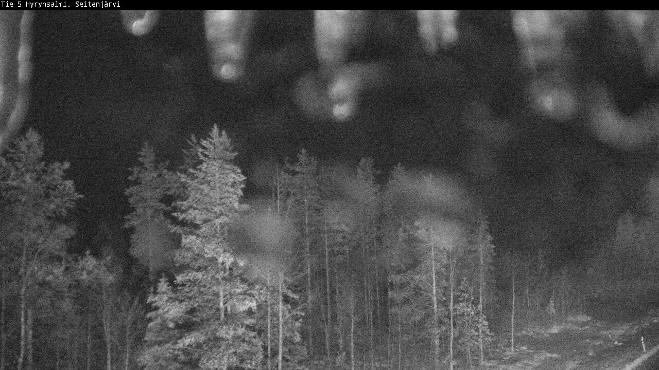 Weather Camera Image Väg 5 Hyrynsalmi, Seitenjärvi, Hyrynsalmi, Kainuu