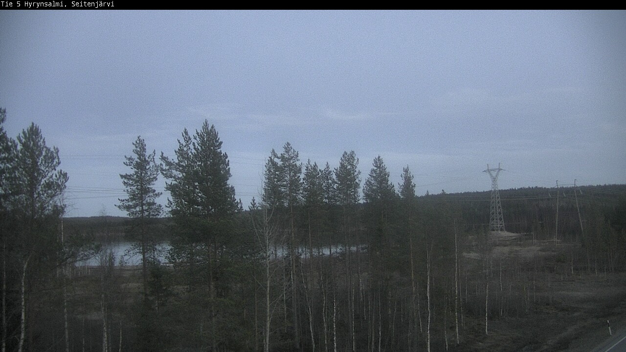 Weather Camera Image Väg 5 Hyrynsalmi, Seitenjärvi, Hyrynsalmi, Kainuu