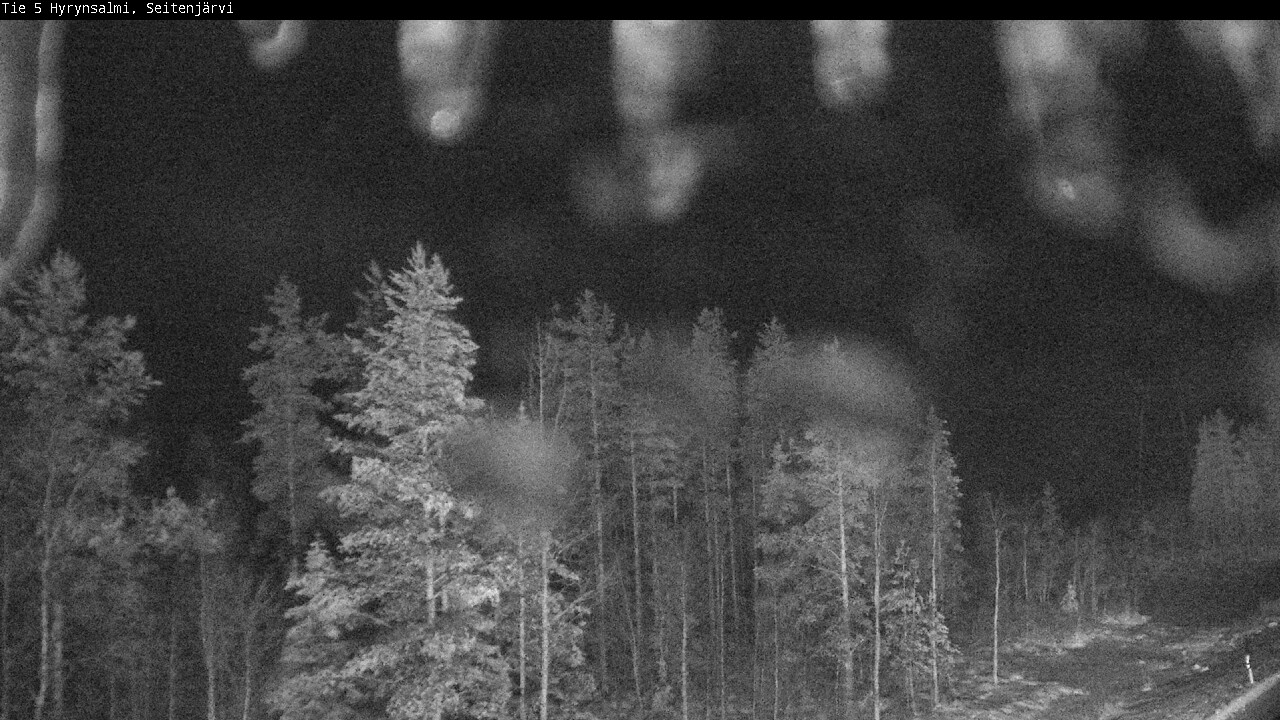 Weather Camera Image Väg 5 Hyrynsalmi, Seitenjärvi, Hyrynsalmi, Kainuu