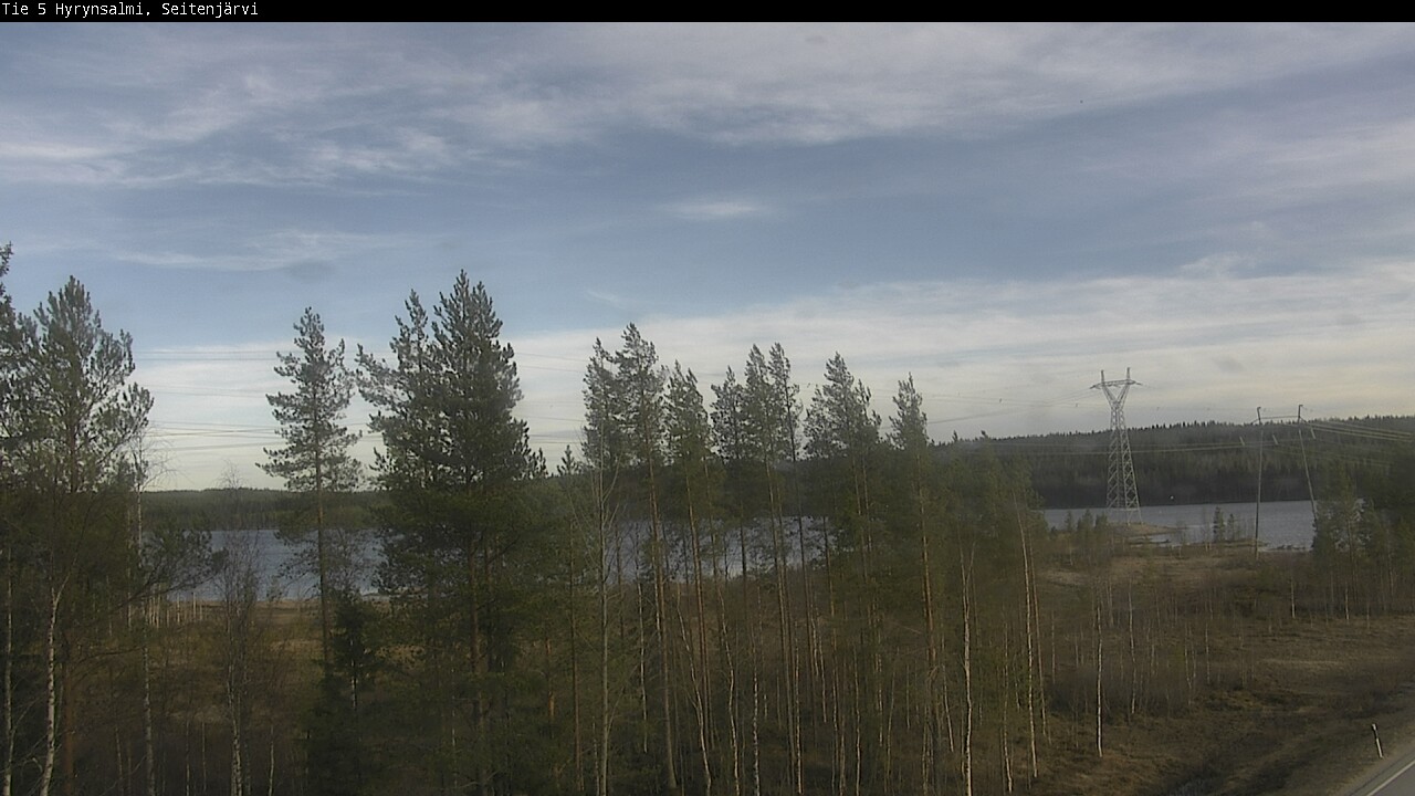 Weather Camera Image Väg 5 Hyrynsalmi, Seitenjärvi, Hyrynsalmi, Kainuu
