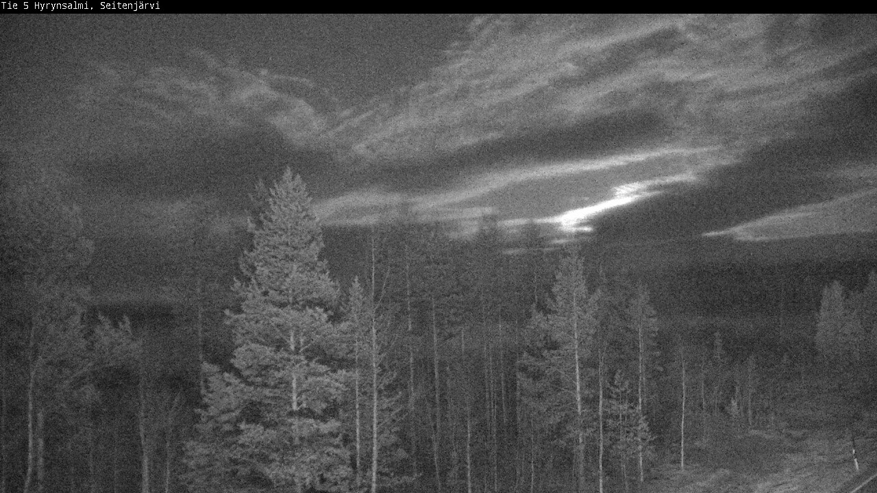 Weather Camera Image Väg 5 Hyrynsalmi, Seitenjärvi, Hyrynsalmi, Kainuu