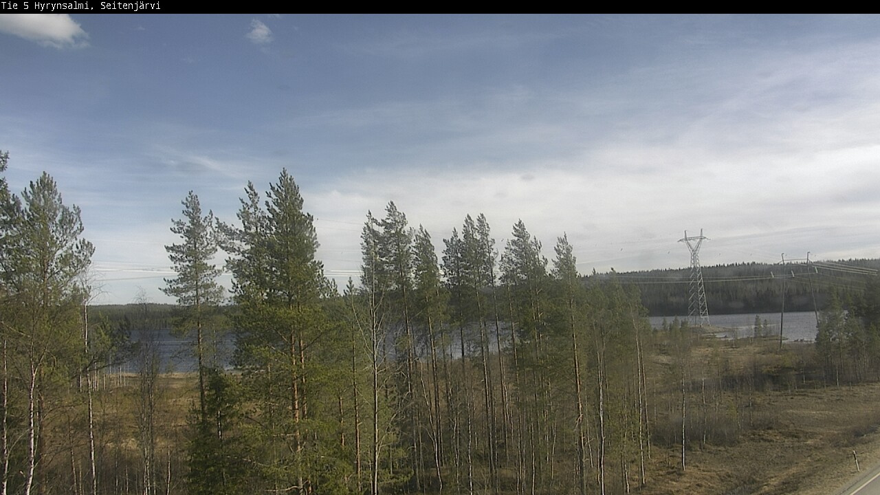 Weather Camera Image Väg 5 Hyrynsalmi, Seitenjärvi, Hyrynsalmi, Kainuu